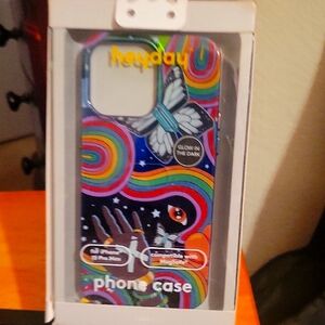 Heyday Multicolor Butterfly Glow Phone Case For Iphone 15 Pro Max